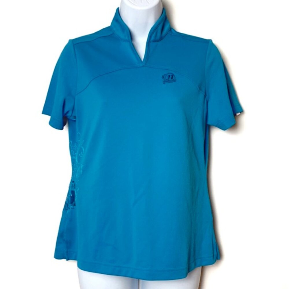 Women's‎ Cycling Jersey Biking Shirt Novara Embroidered Blue Size Medium